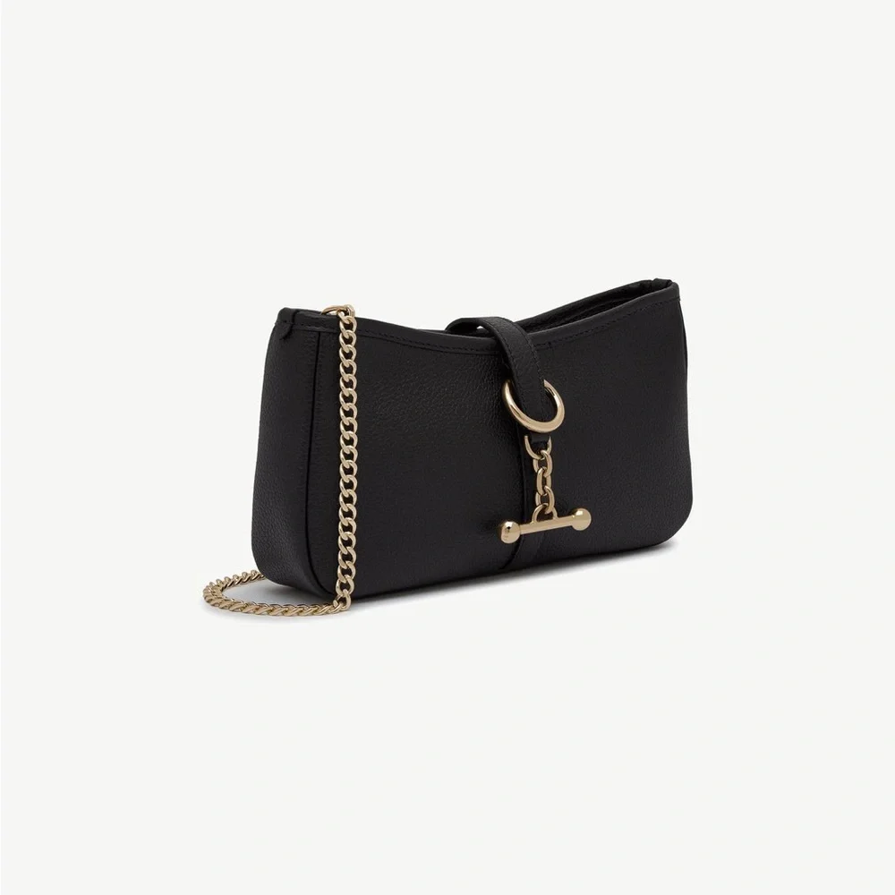 Strathberry Black Clutch with Gold Accent - Picture 2 of 3